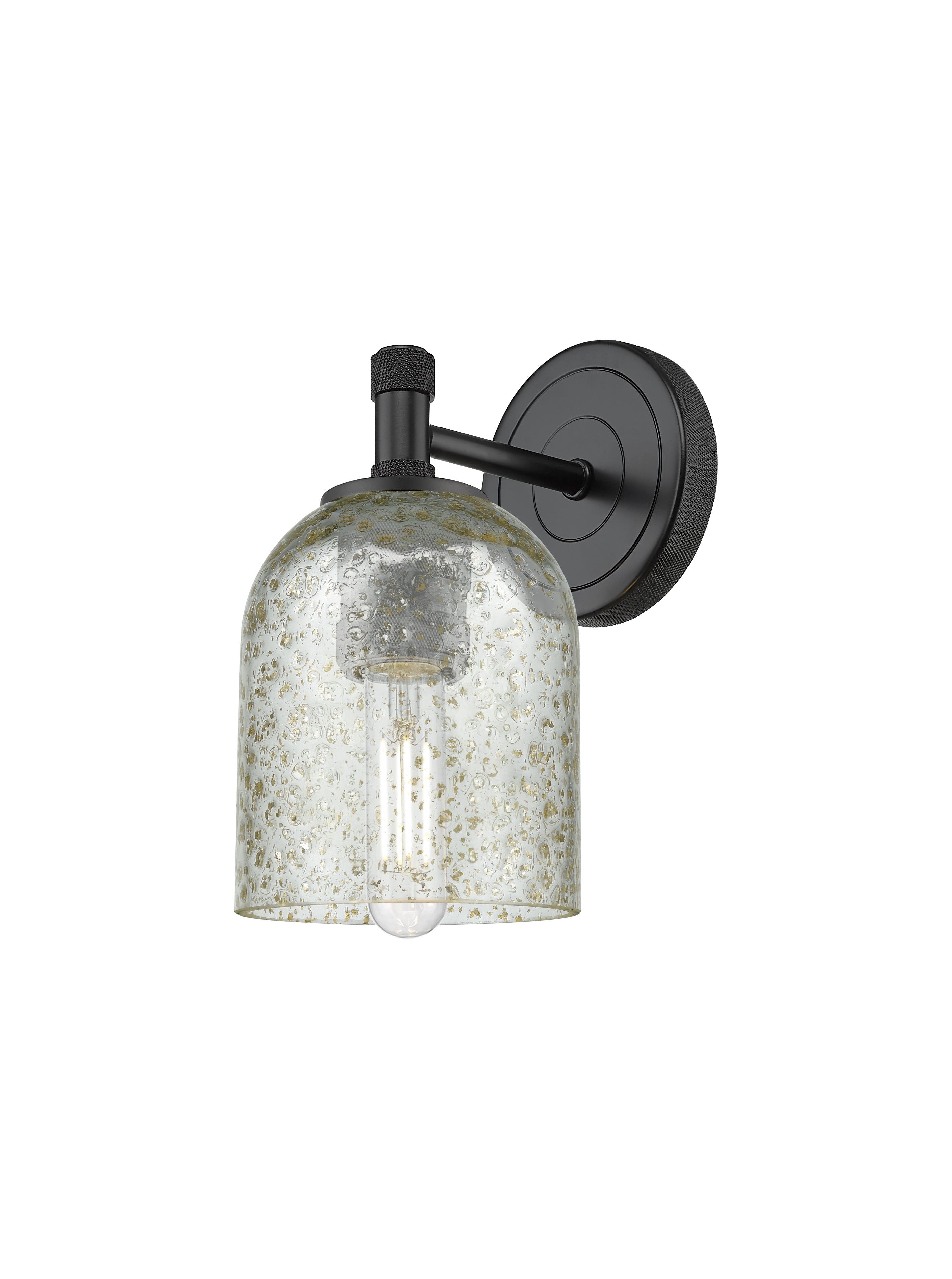 Downtown Urban Sconce Glass Brass Steel