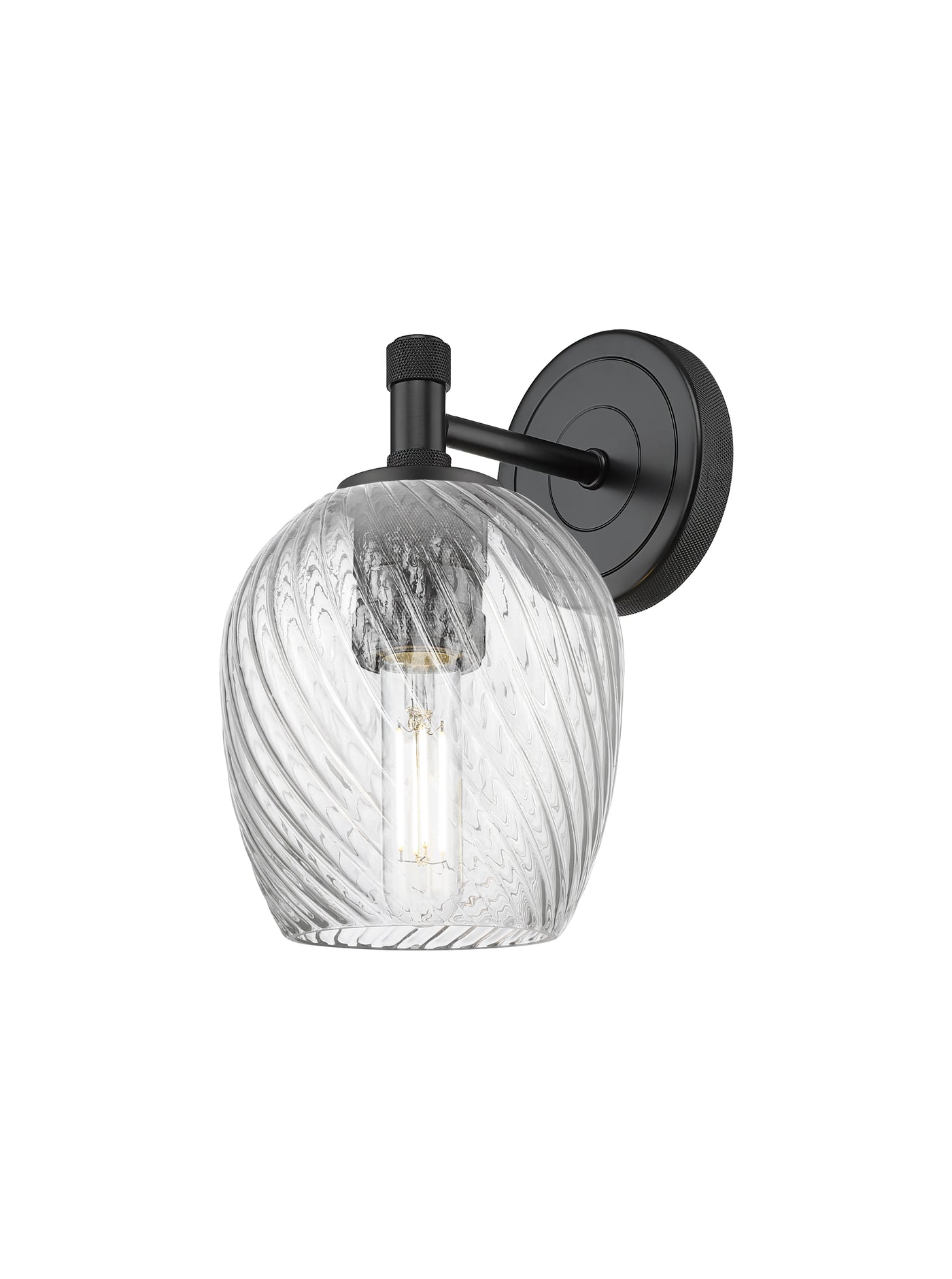 Downtown Urban Sconce Cast Brass Glass