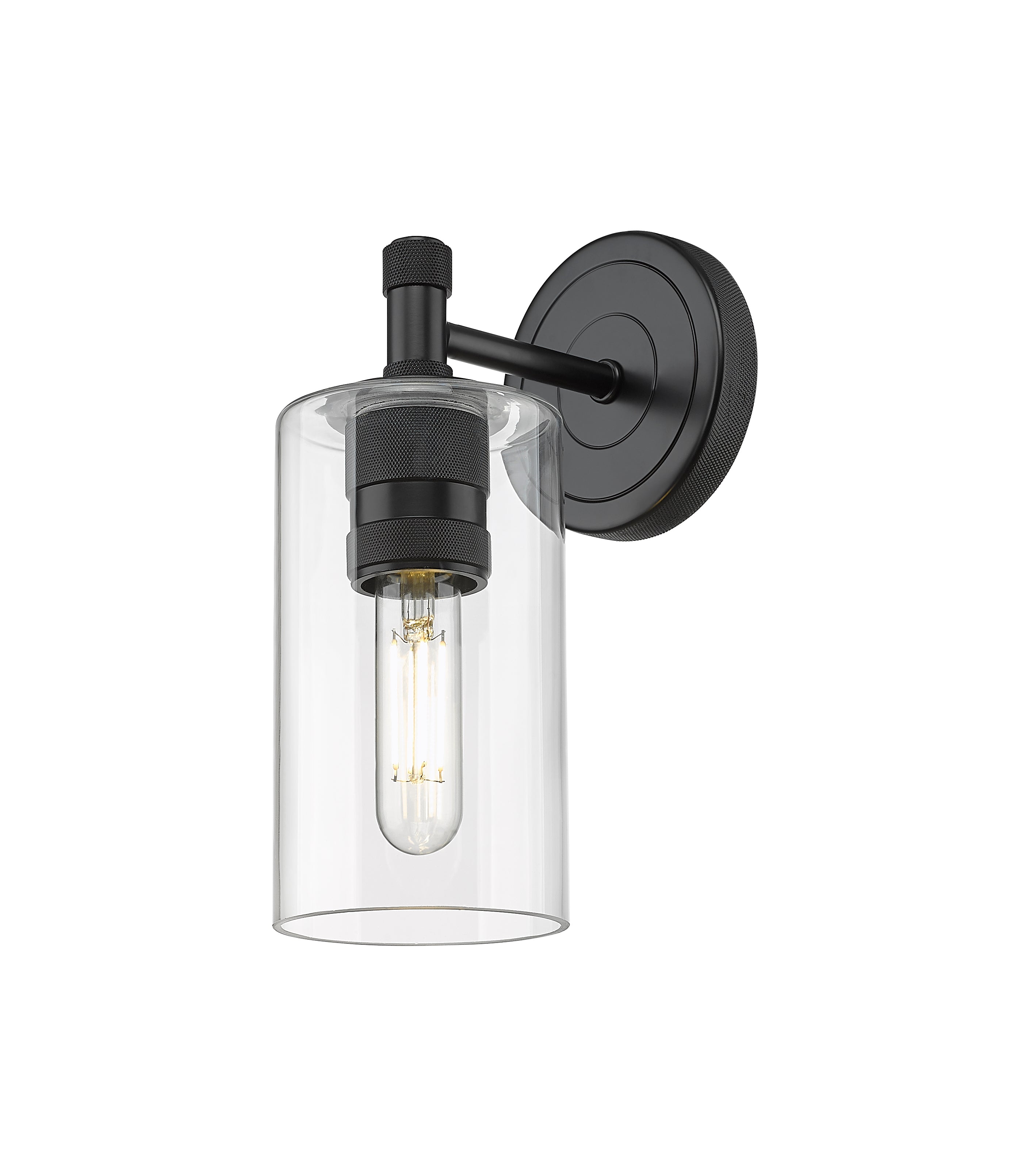 Downtown Urban Sconce Cast Brass Glass