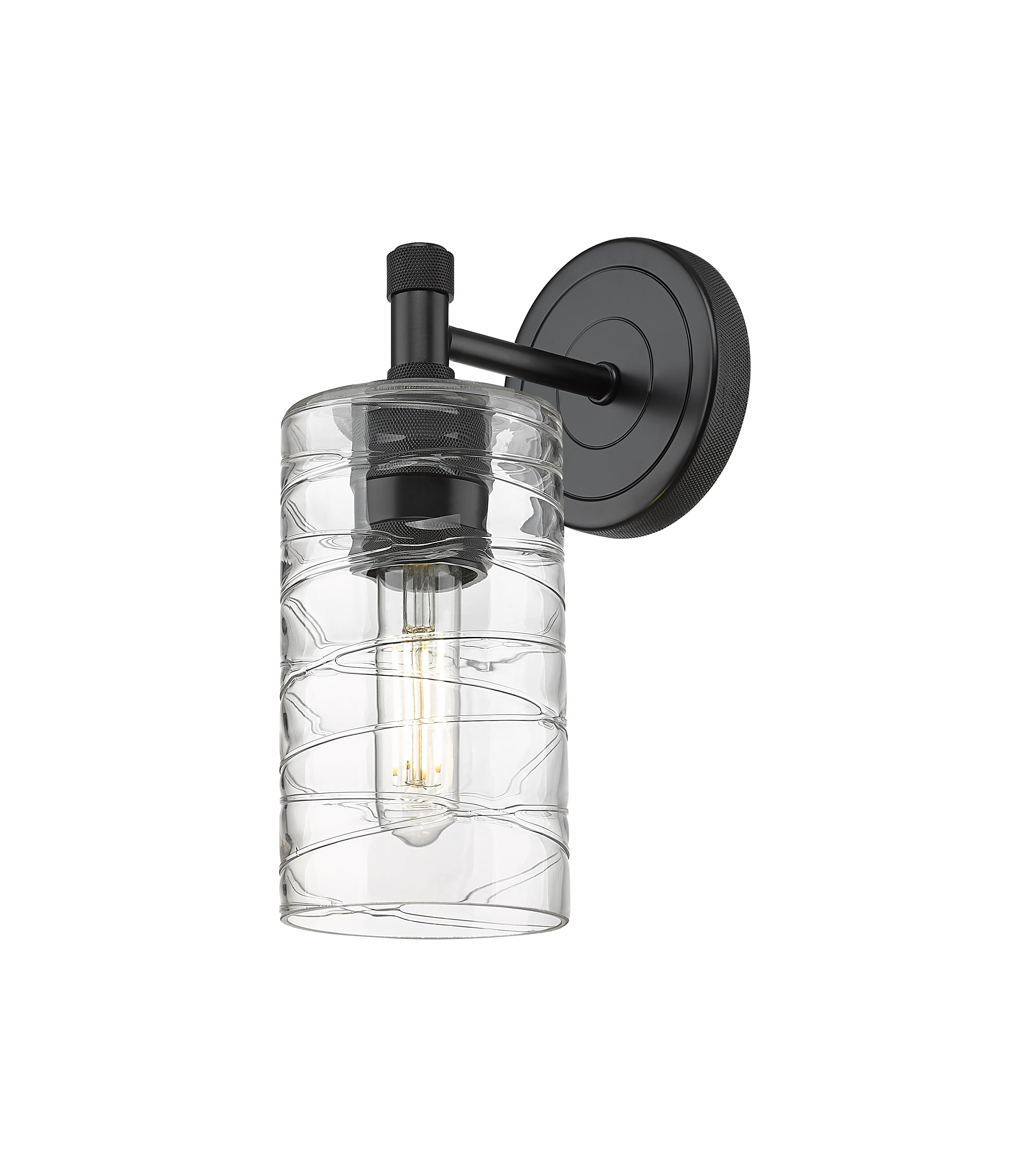Downtown Urban Sconce Cast Brass Glass