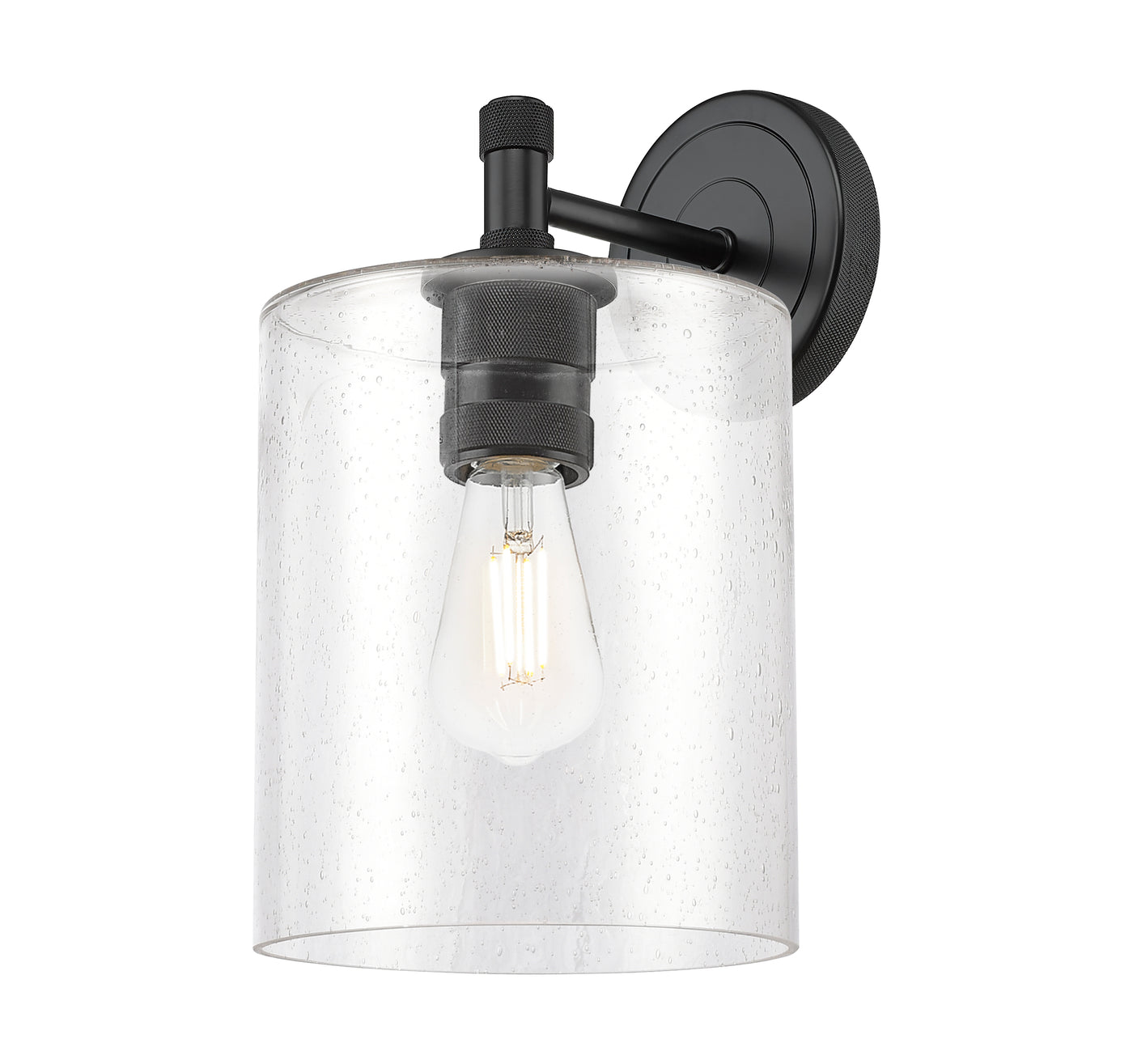 Downtown Urban Sconce Cast Brass Glass Steel