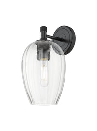 Downtown Urban Sconce Brass Finish Glass