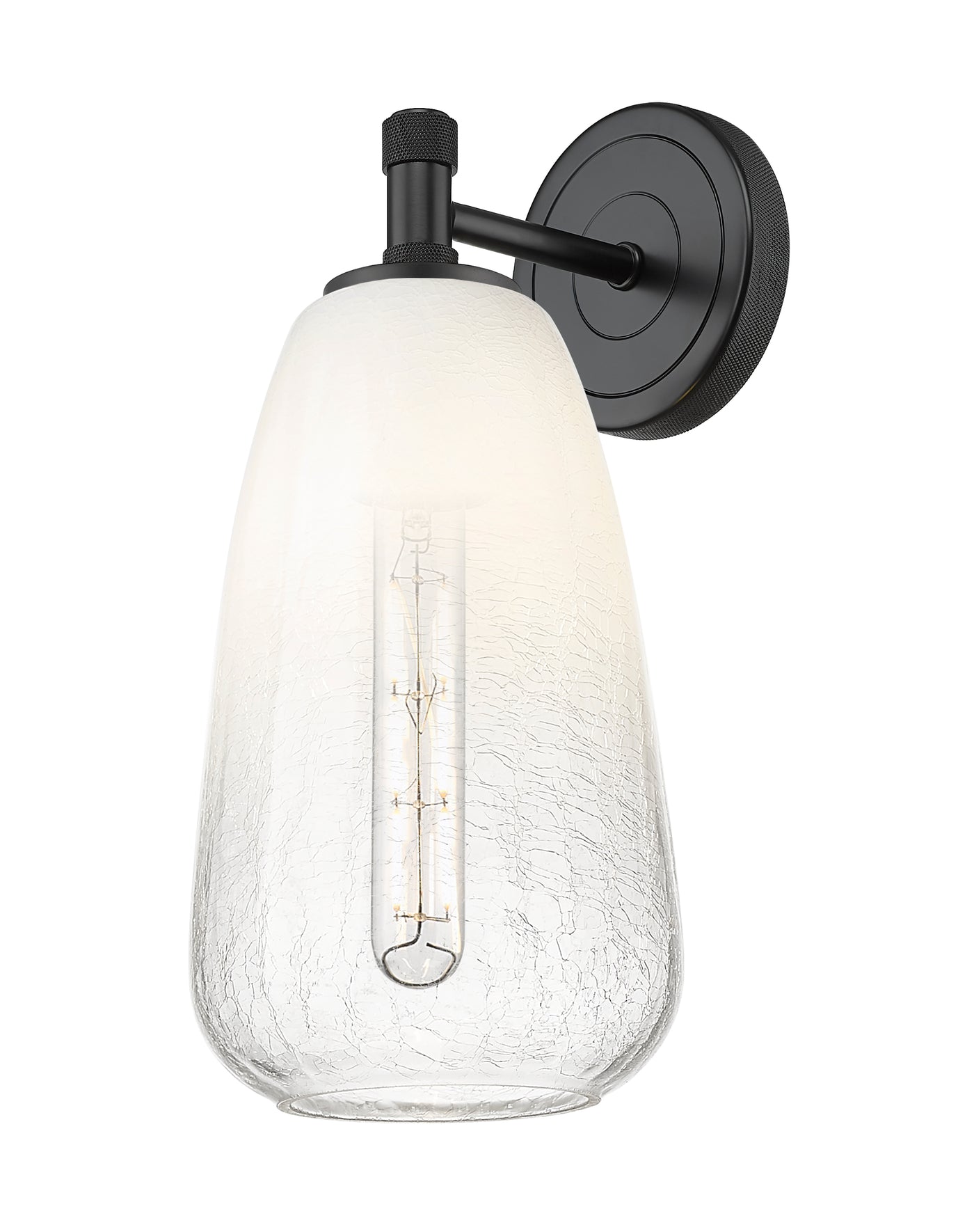Downtown Urban Sconce Cast Brass Glass