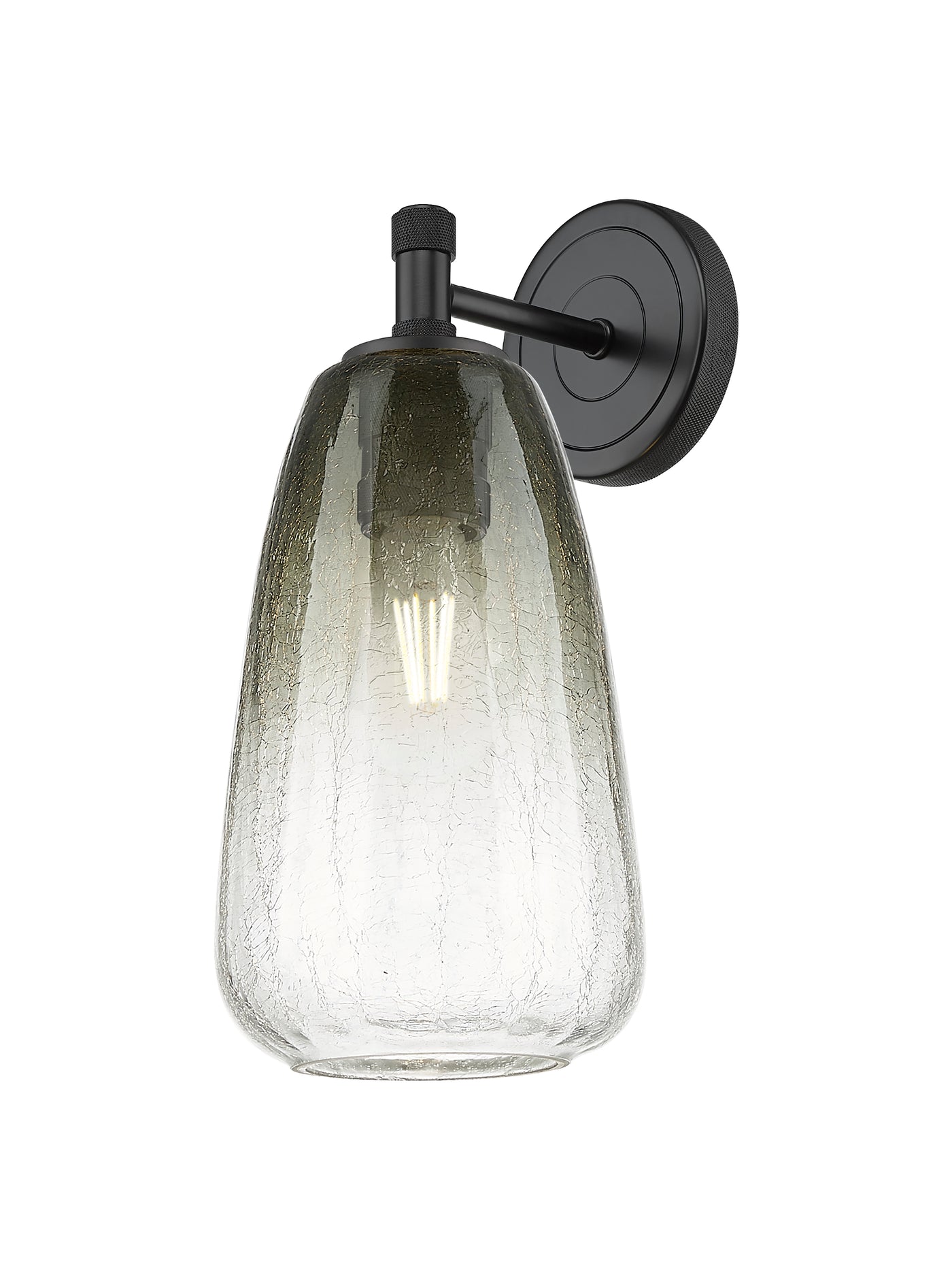 Downtown Urban Sconce Cast Brass Glass