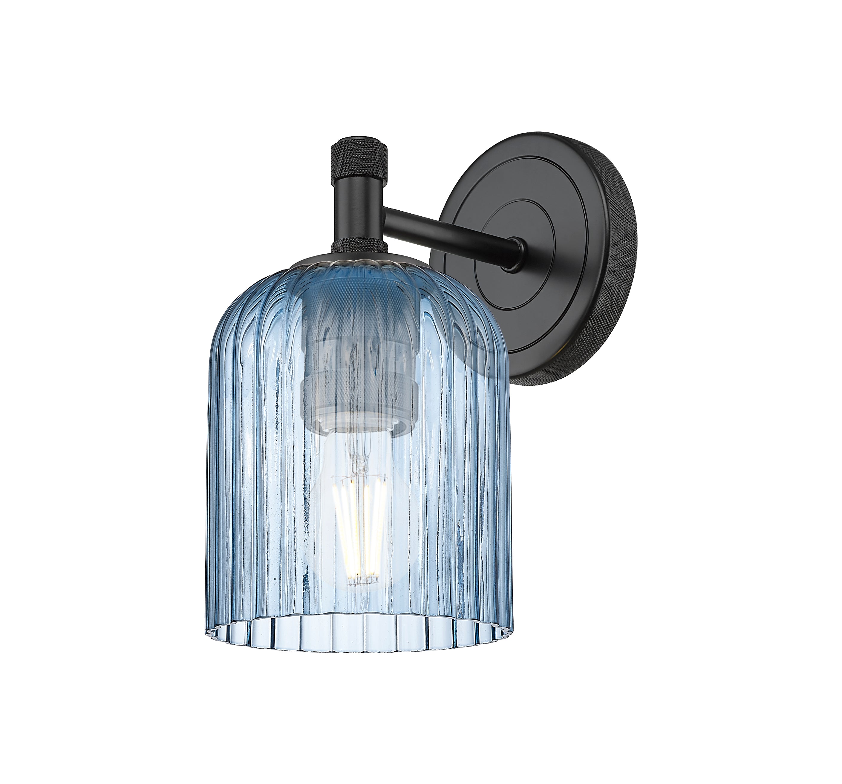 Downtown Urban Sconce Cast Brass Glass