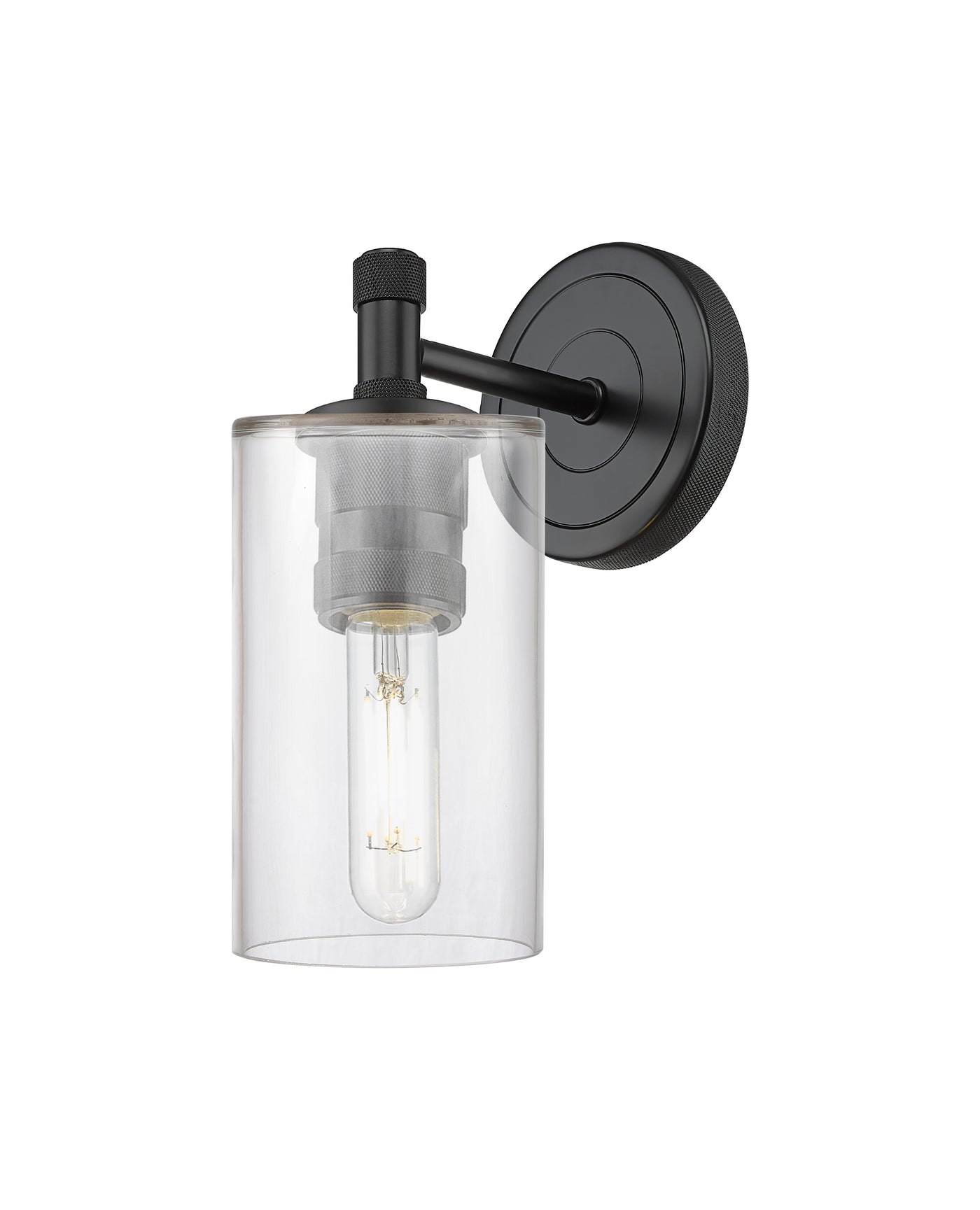 Downtown Urban Sconce Cast Brass Glass