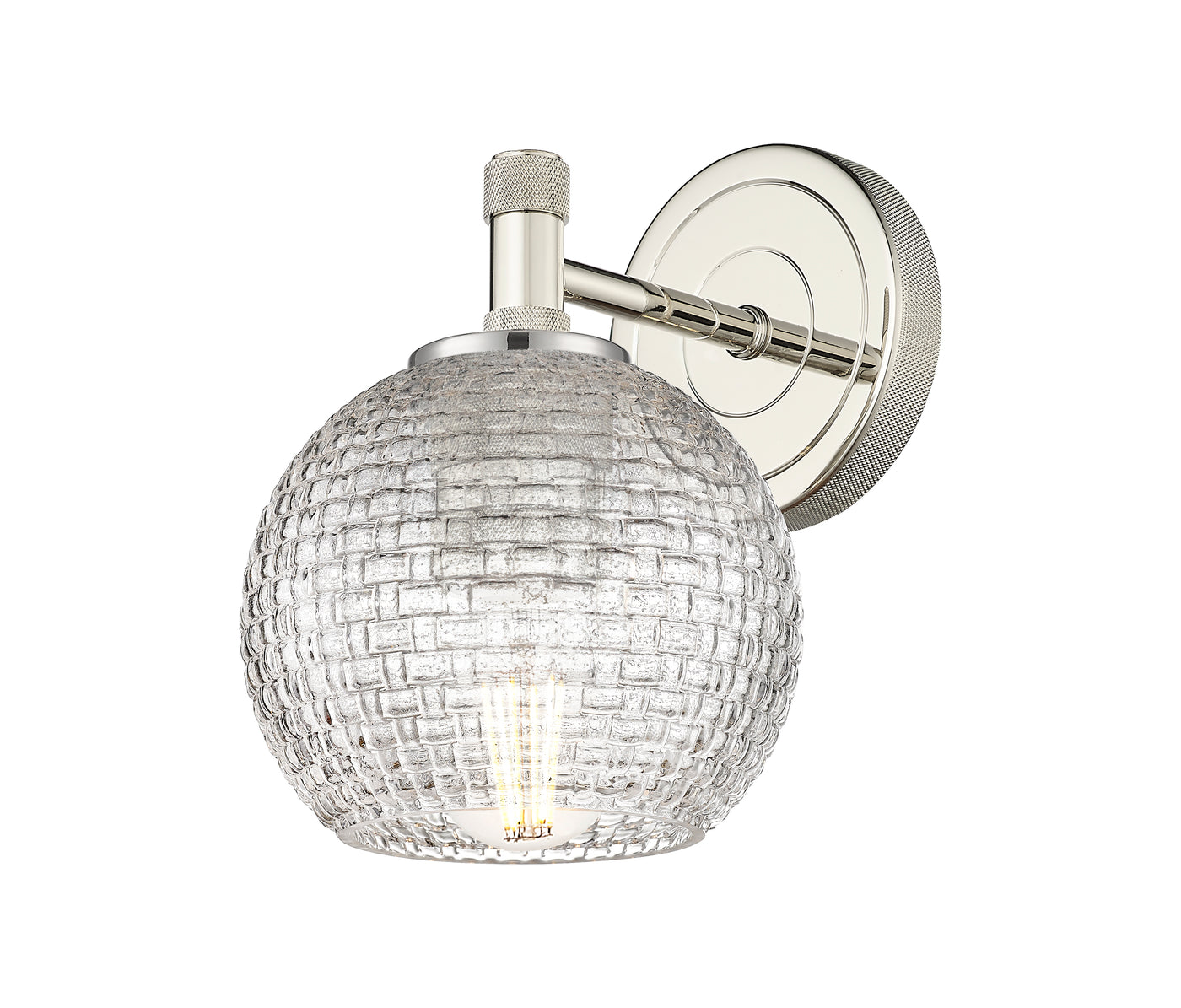 Downtown Urban Sconce Brass Steel Glass
