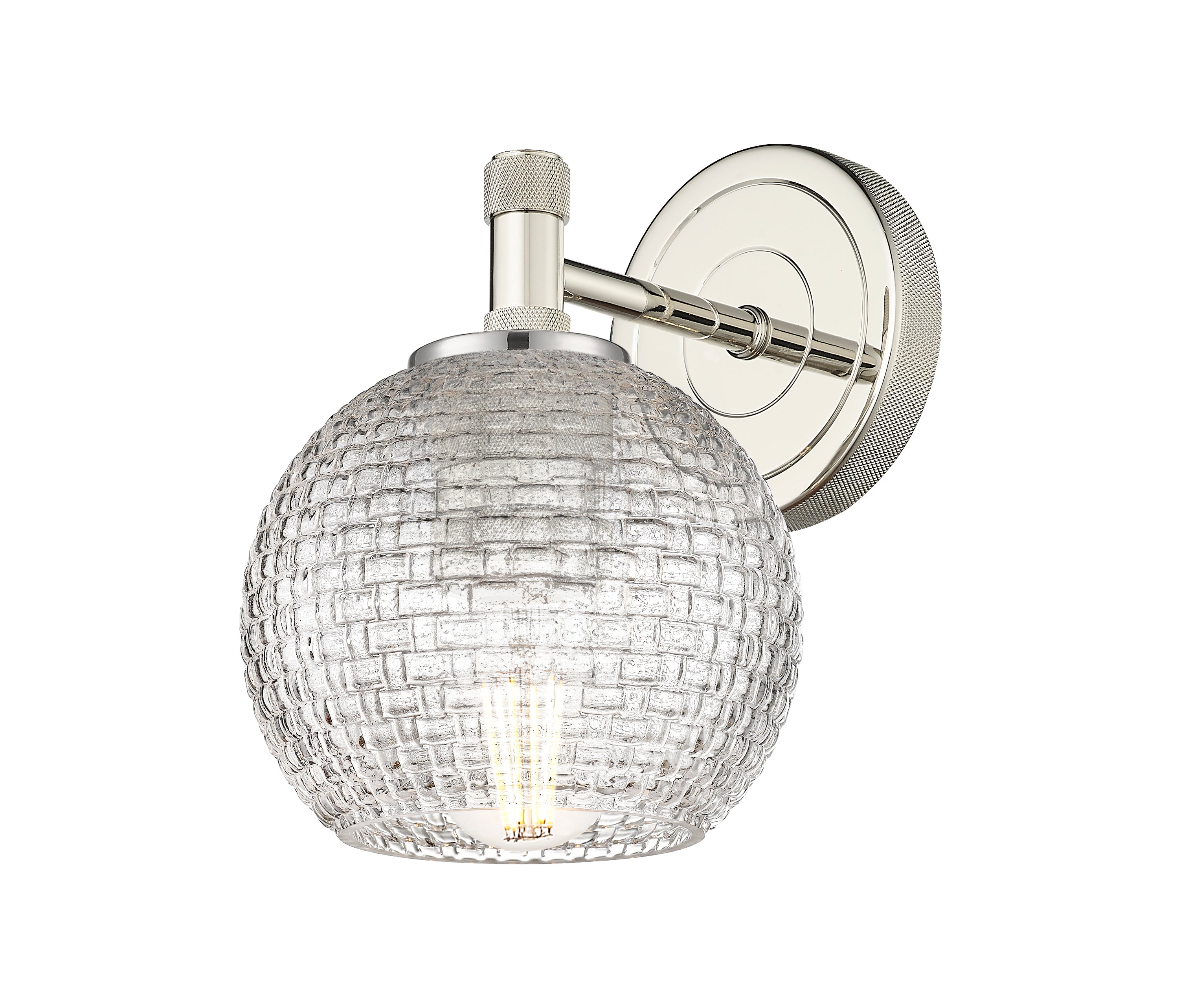 Downtown Urban Sconce Brass Steel Glass