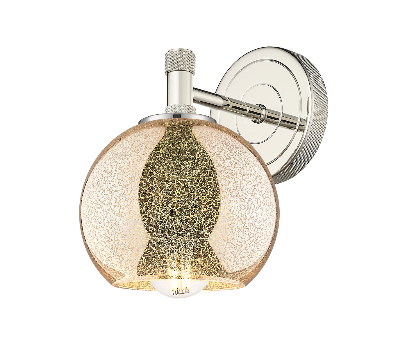 Downtown Urban Sconce Cast Brass Glass