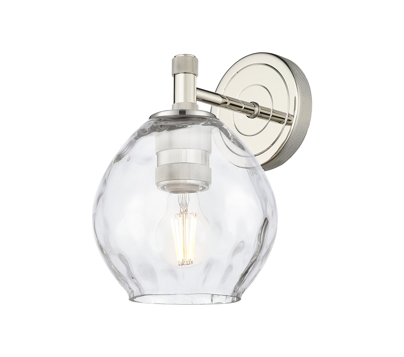 Downtown Urban Sconce Cast Brass Steel Glass