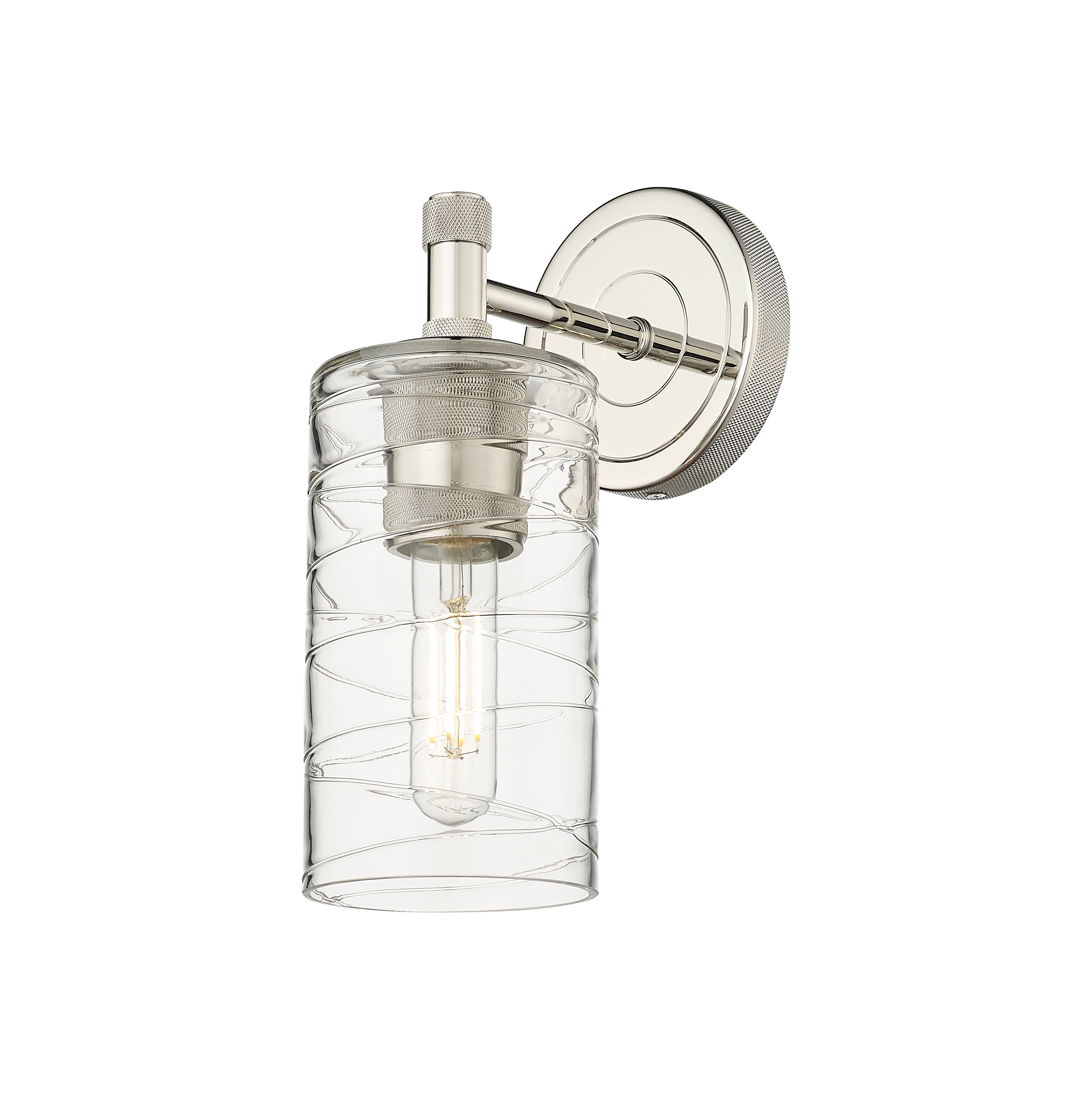 Downtown Urban Sconce Cast Brass Glass