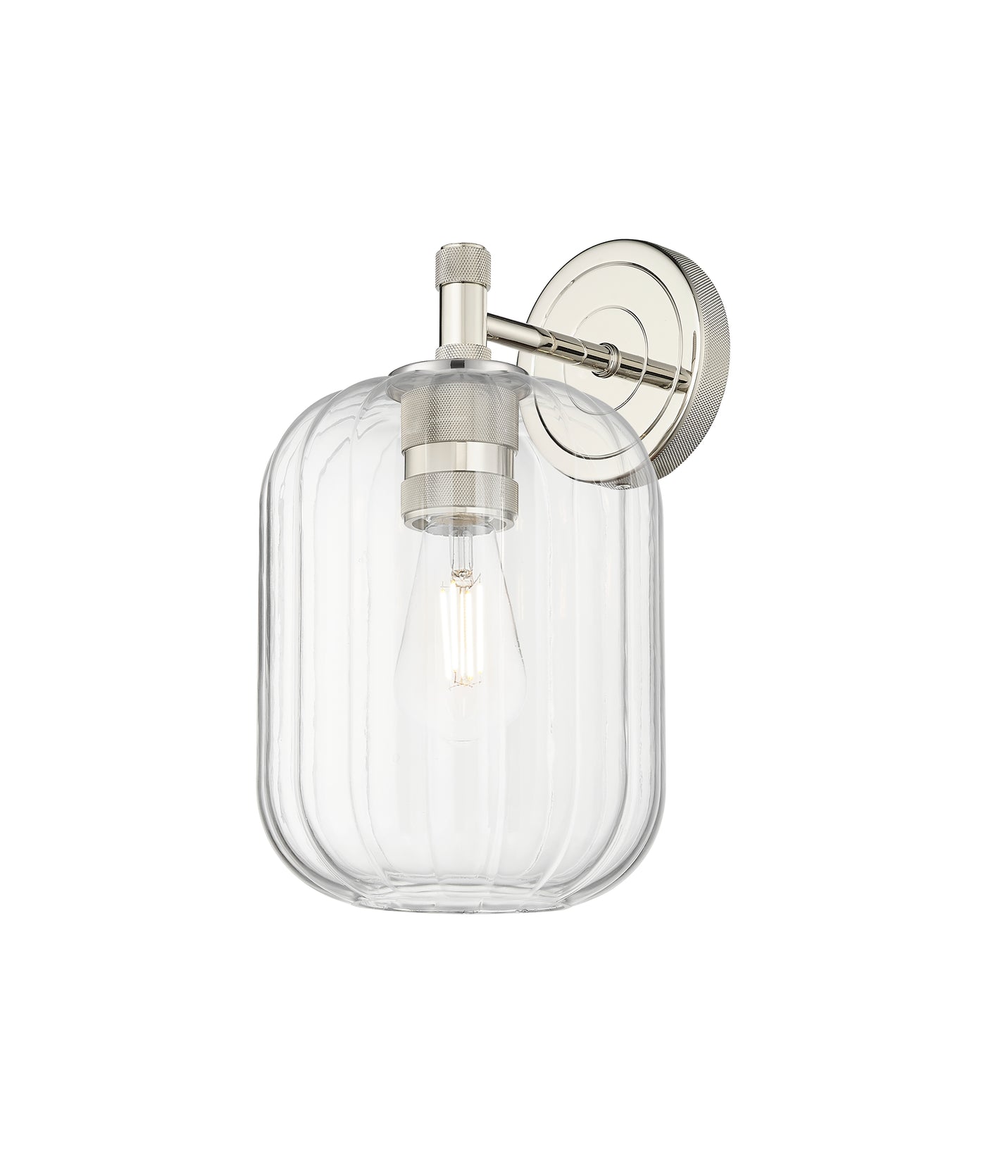 Downtown Urban Sconce Cast Brass Glass
