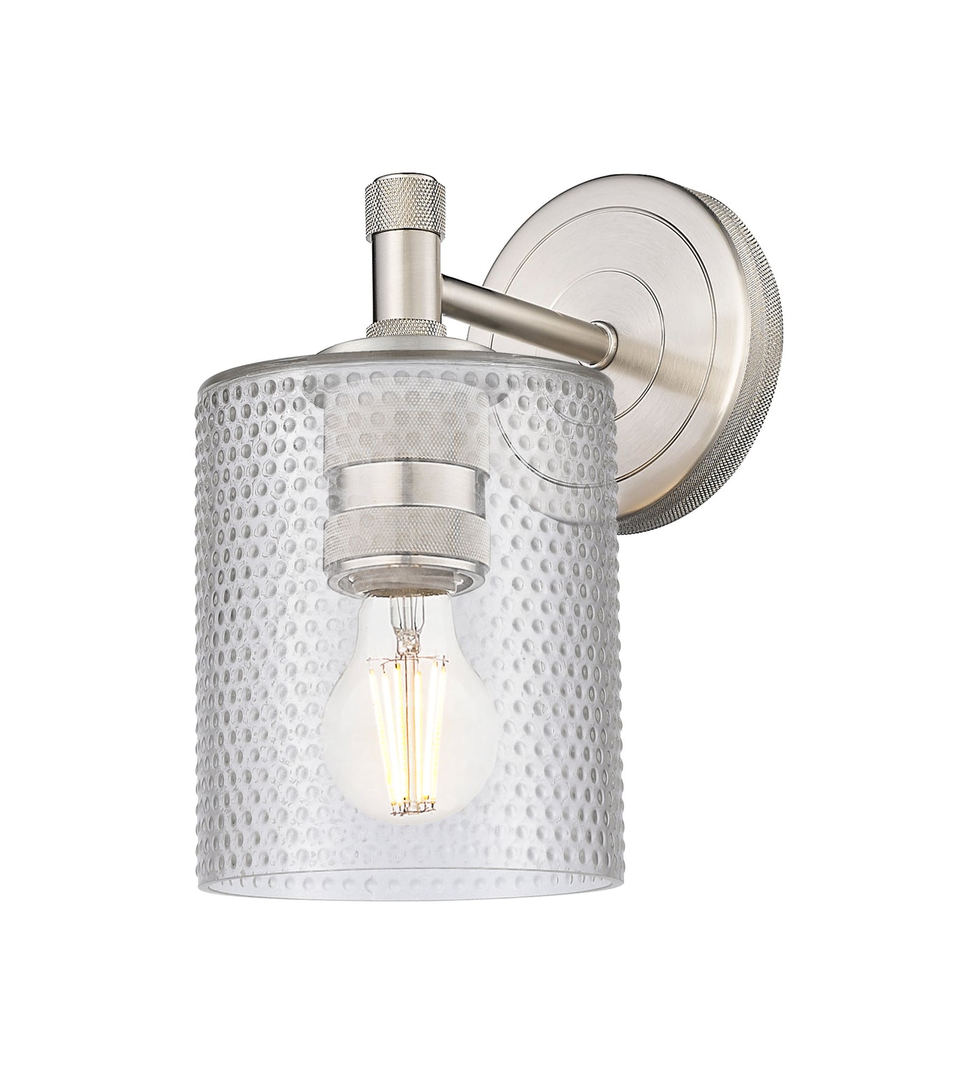 Downtown Urban Sconce Cast Brass Glass