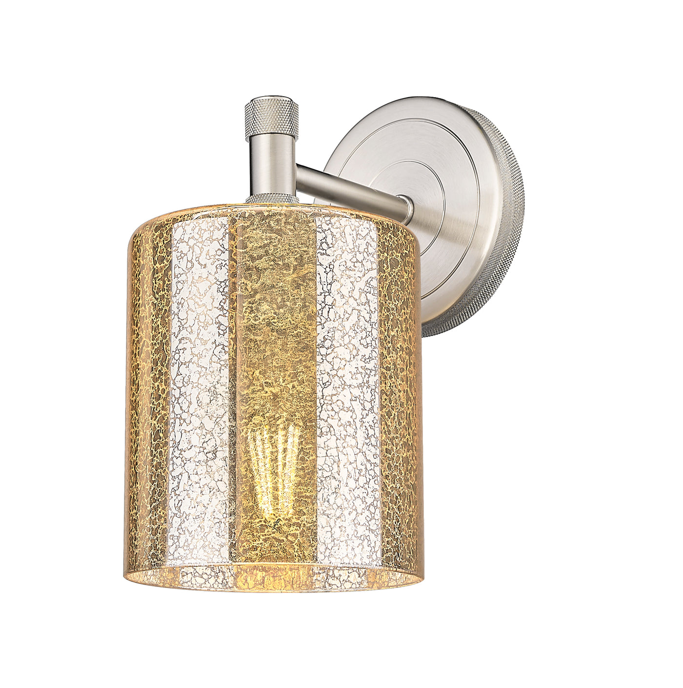 Downtown Urban Sconce Cast Brass Glass