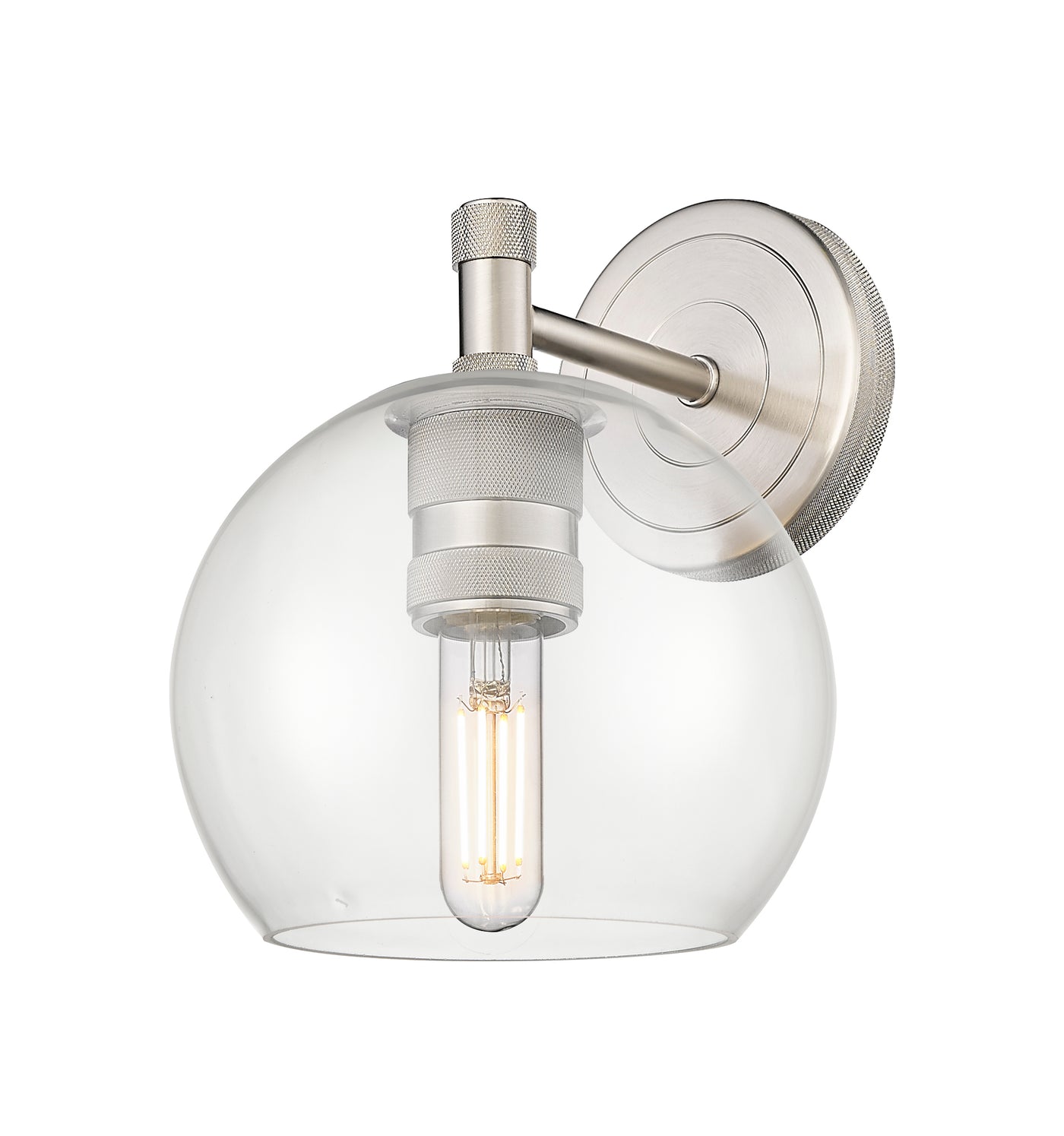Downtown Urban Sconce Cast Brass Glass