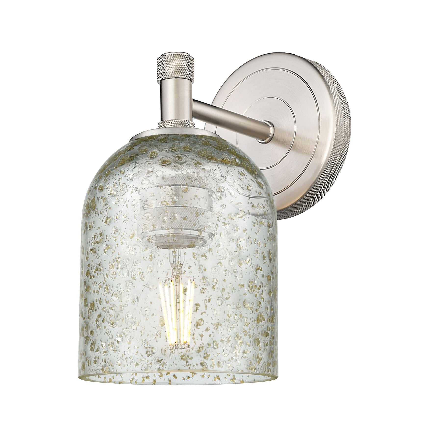 Downtown Urban Sconce Glass Brass Steel