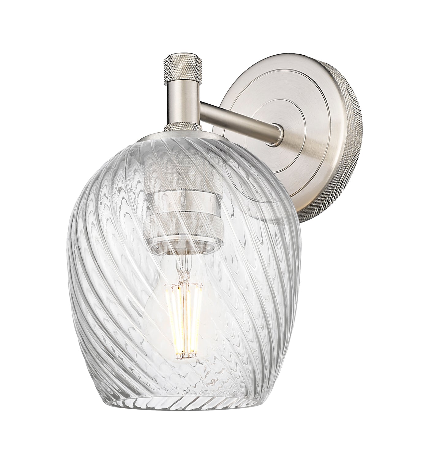 Downtown Urban Sconce Cast Brass Glass