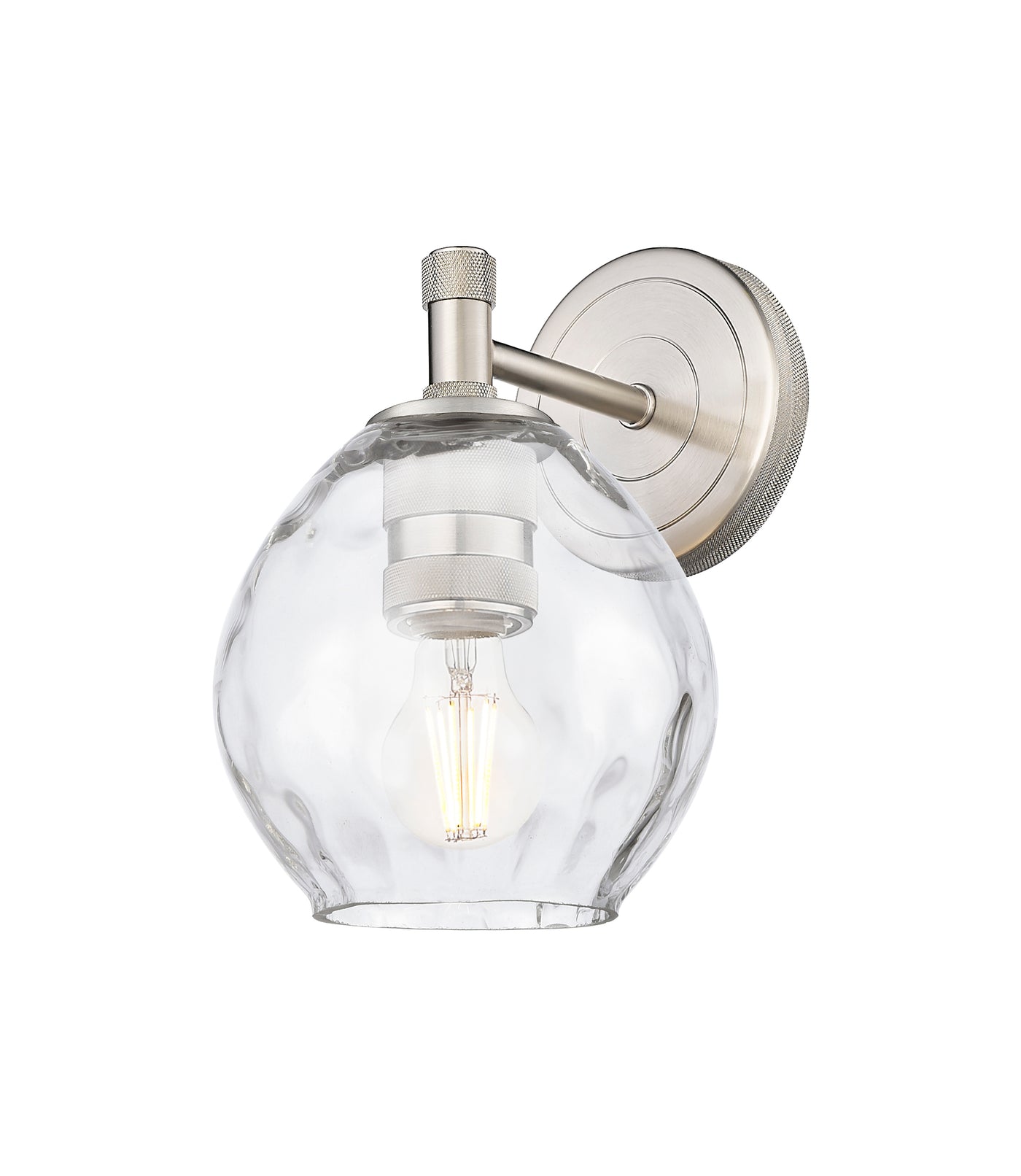 Downtown Urban Sconce Cast Brass Steel Glass