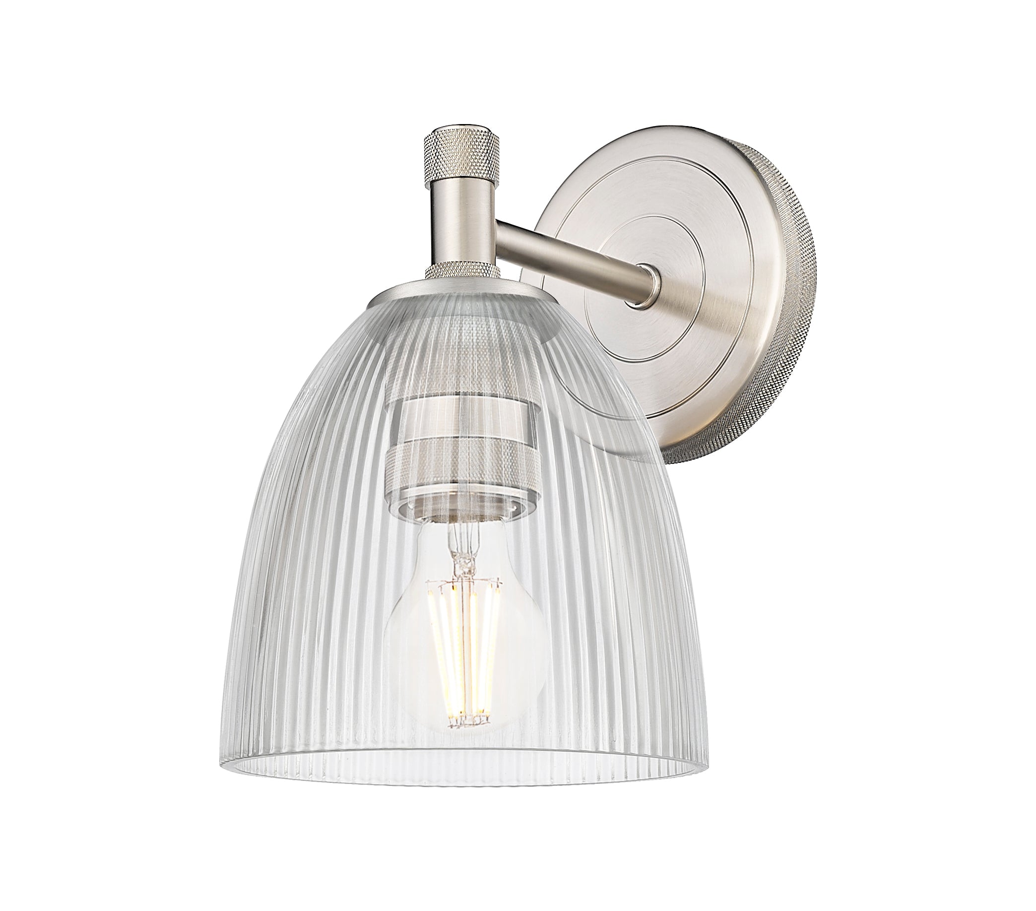 Downtown Urban Sconce Cast Brass Glass