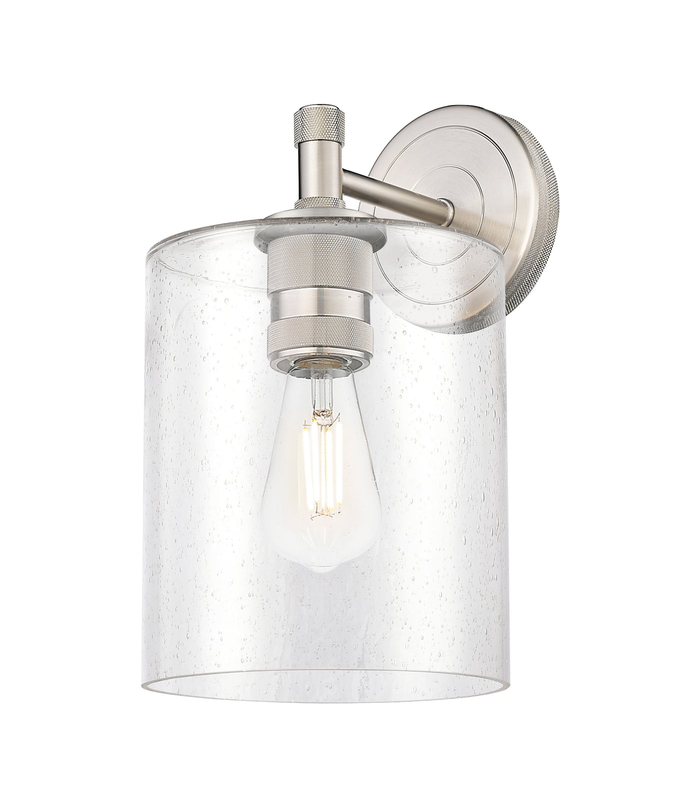 Downtown Urban Sconce Cast Brass Glass Steel