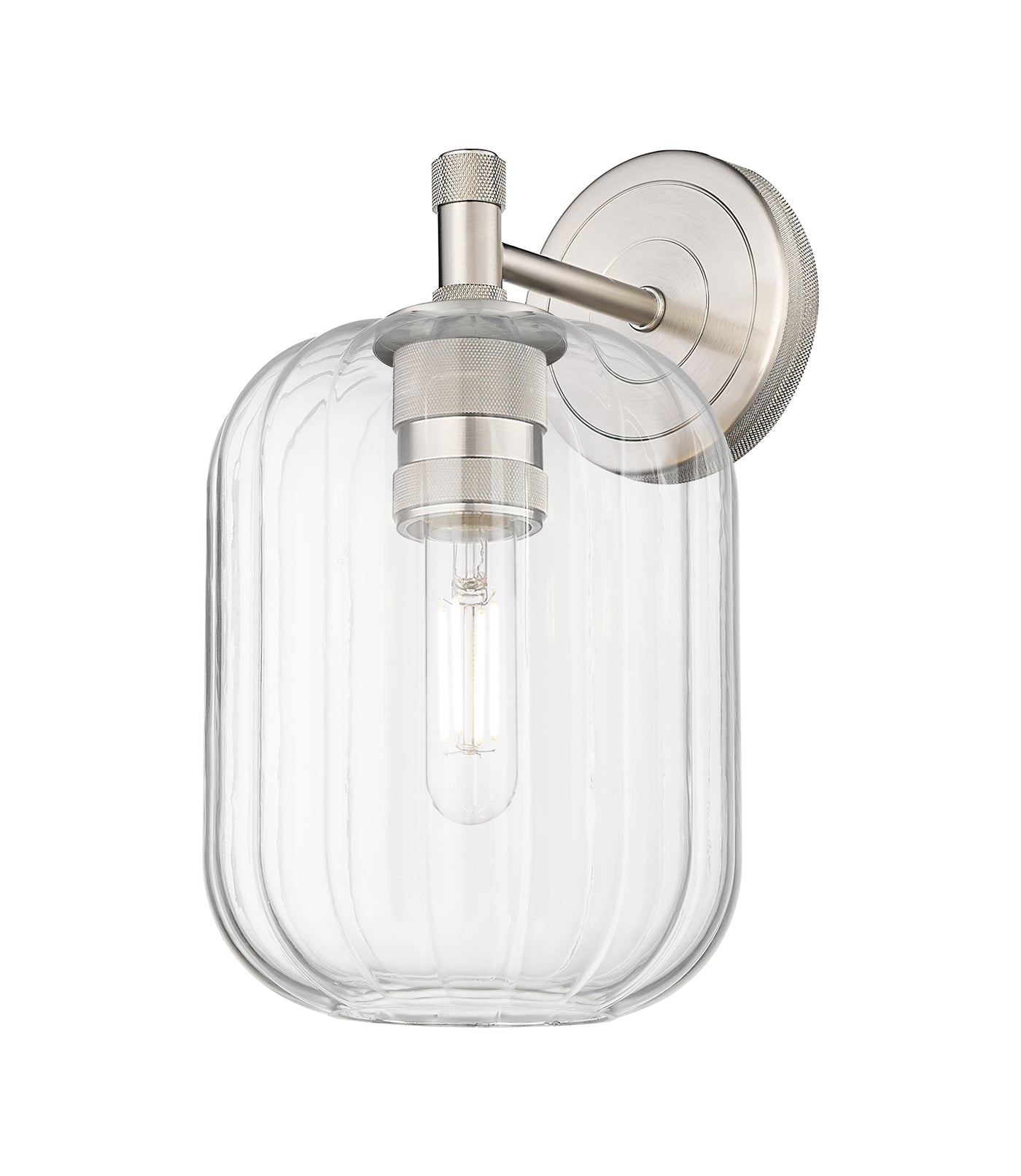 Downtown Urban Sconce Cast Brass Glass