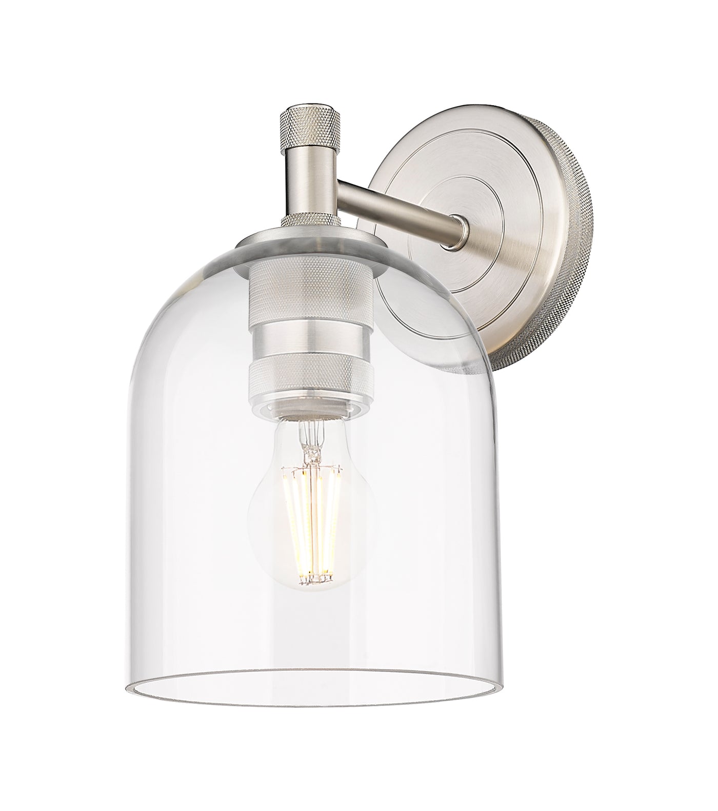 Downtown Urban Sconce Cast Brass Glass