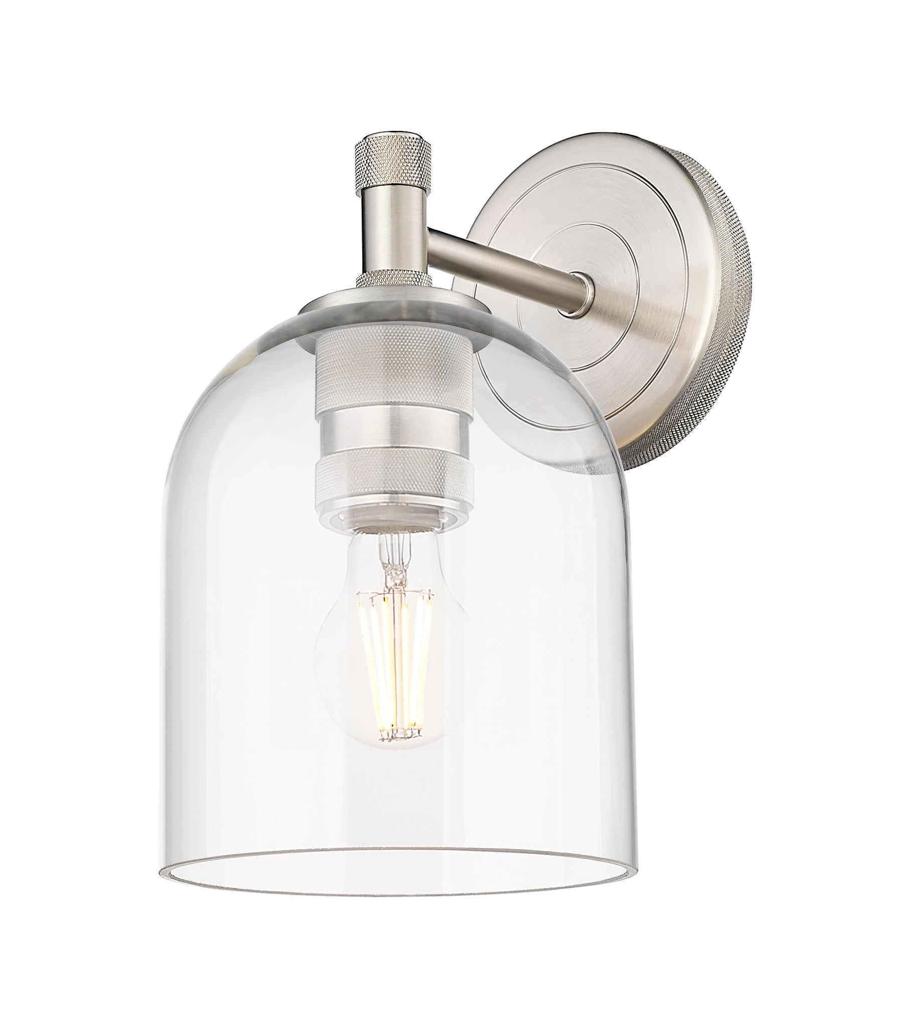 Downtown Urban Sconce Cast Brass Glass