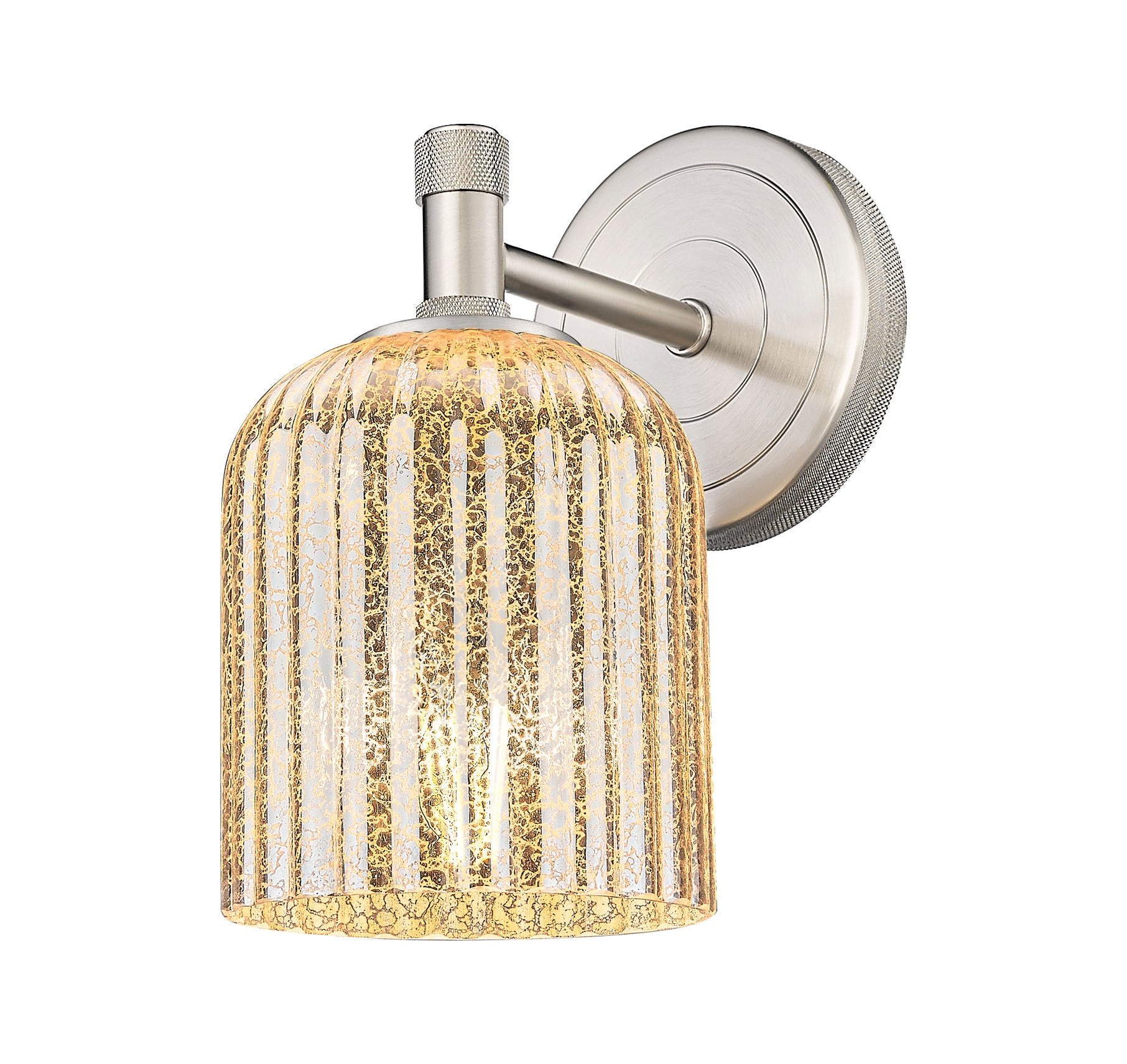 Downtown Urban Sconce Cast Brass Glass