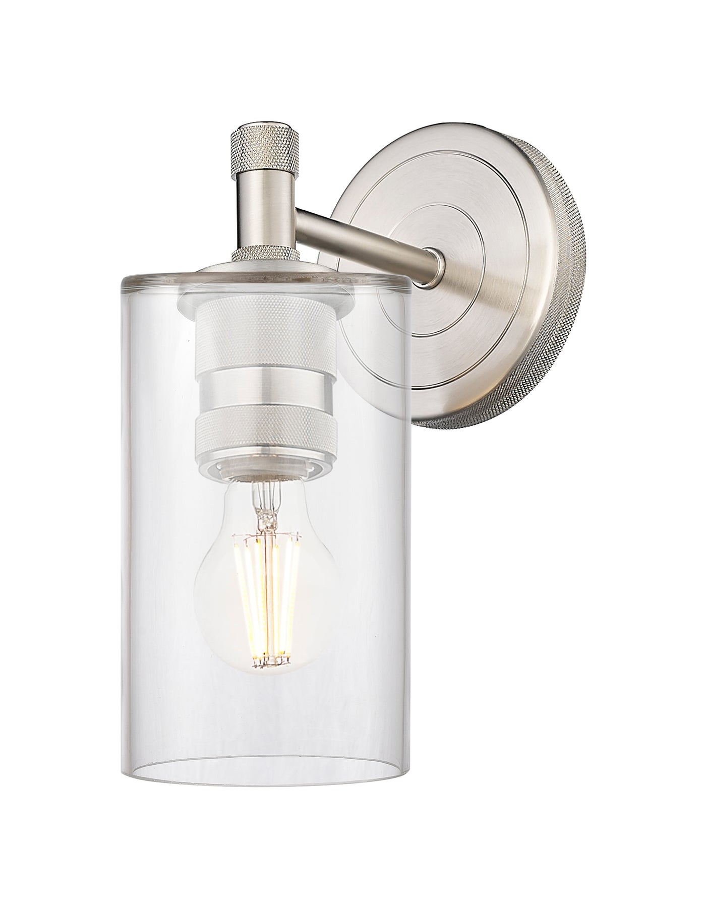 Downtown Urban Sconce Cast Brass Glass