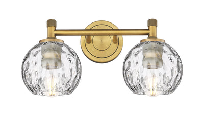 Downtown Urban Bath Vanity Light Glass Brass