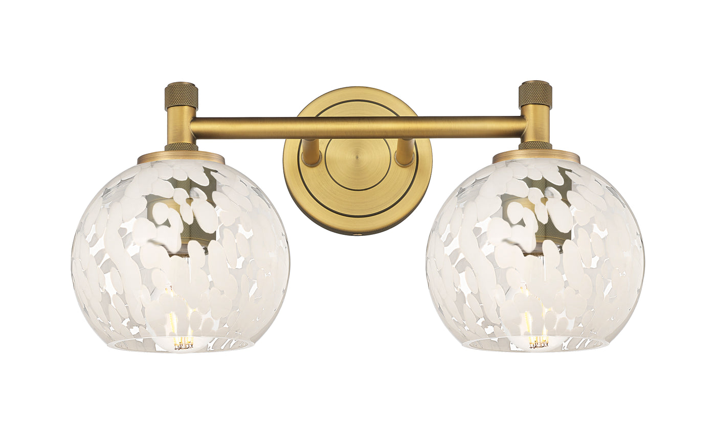 Downtown Urban Bath Vanity Light Brass Glass