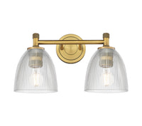 Downtown Urban Bath Vanity Light Brass Glass