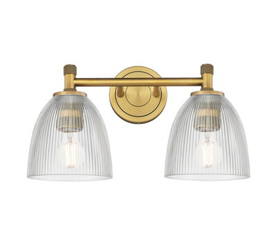 Downtown Urban Bath Vanity Light Brass Glass