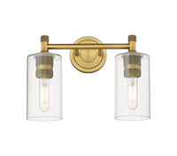 Downtown Urban Bath Vanity Light Brass Glass