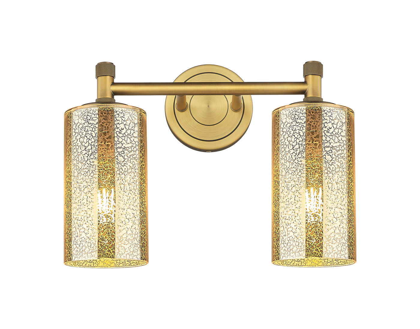 Downtown Urban Bath Vanity Light Brass Glass