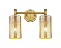 Downtown Urban Bath Vanity Light Brass Glass