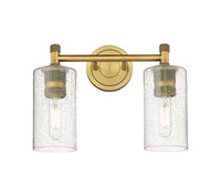 Downtown Urban Bath Vanity Light Brass Glass