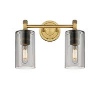 Downtown Urban Bath Vanity Light Brass Glass