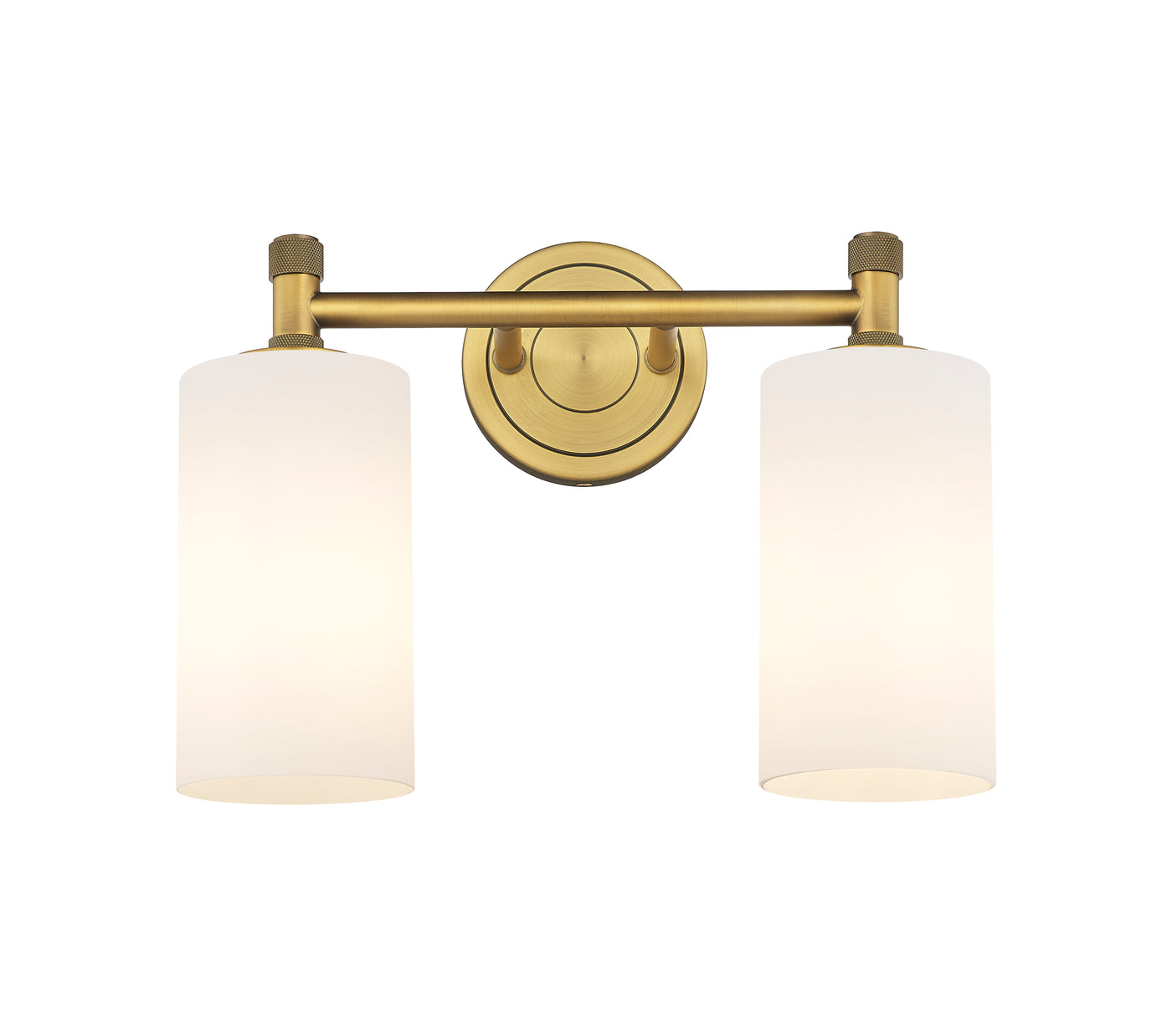 Downtown Urban Bath Vanity Light Brass Glass
