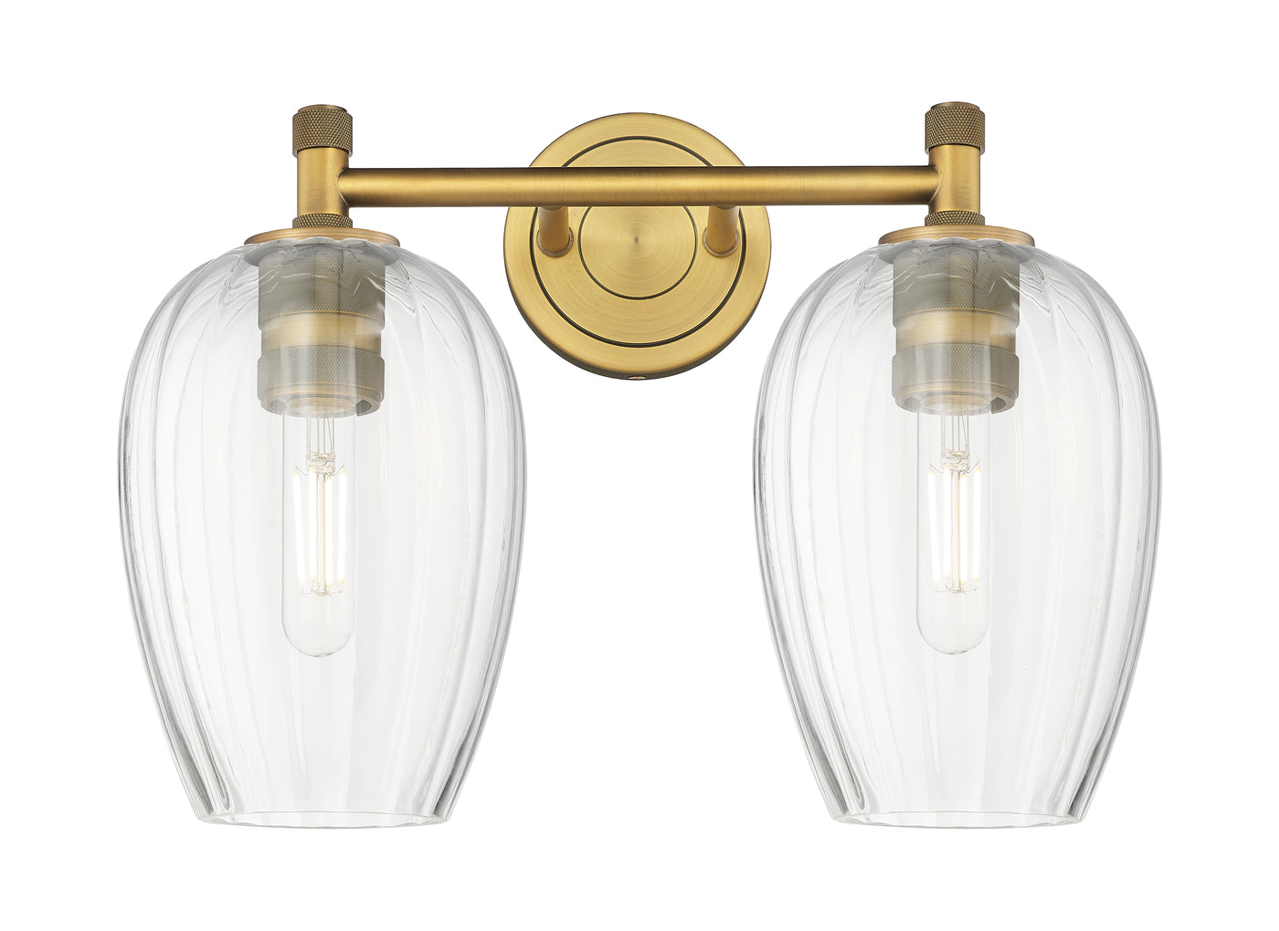 Downtown Urban Bath Vanity Light Brass 9 Inch
