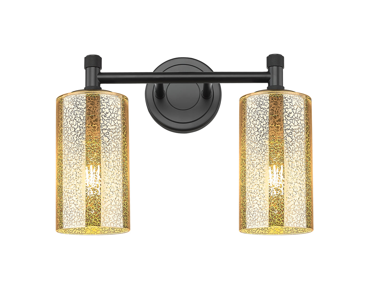 Downtown Urban Bath Vanity Light Brass Glass