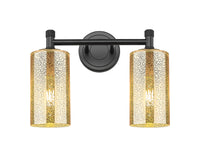 Downtown Urban Bath Vanity Light Brass Glass