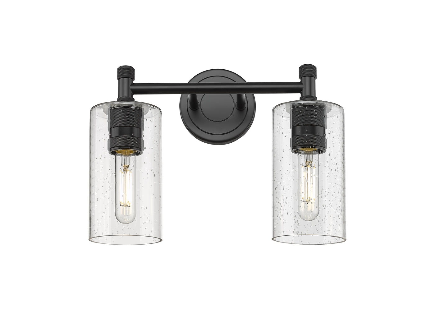 Downtown Urban Bath Vanity Light Brass Glass