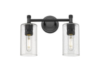 Downtown Urban Bath Vanity Light Brass Glass