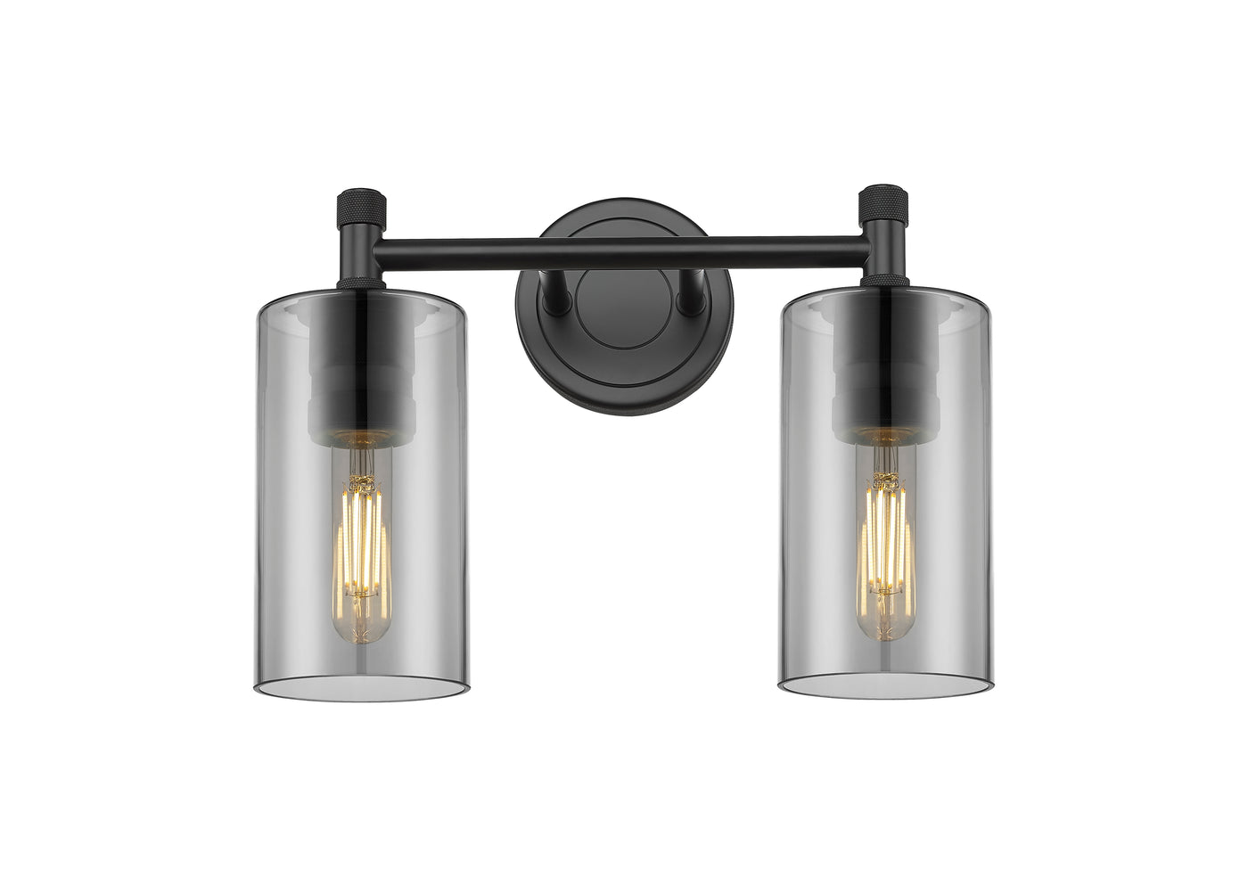 Downtown Urban Bath Vanity Light Brass Glass