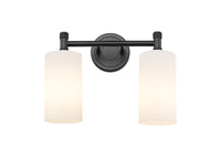Downtown Urban Bath Vanity Light Brass Glass