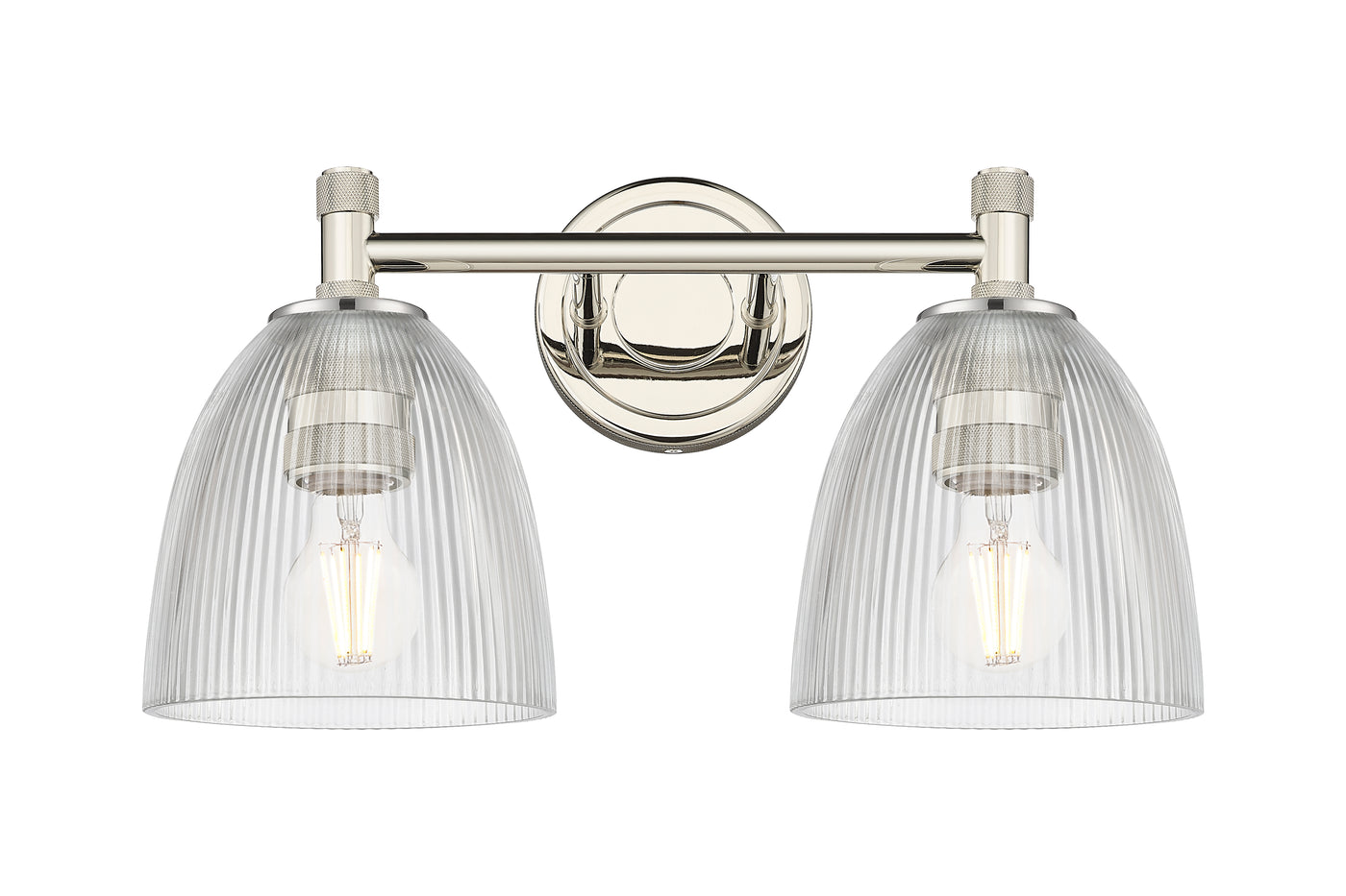Downtown Urban Bath Vanity Light Brass Glass