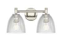 Downtown Urban Bath Vanity Light Brass Glass