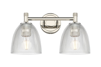 Downtown Urban Bath Vanity Light Brass Glass