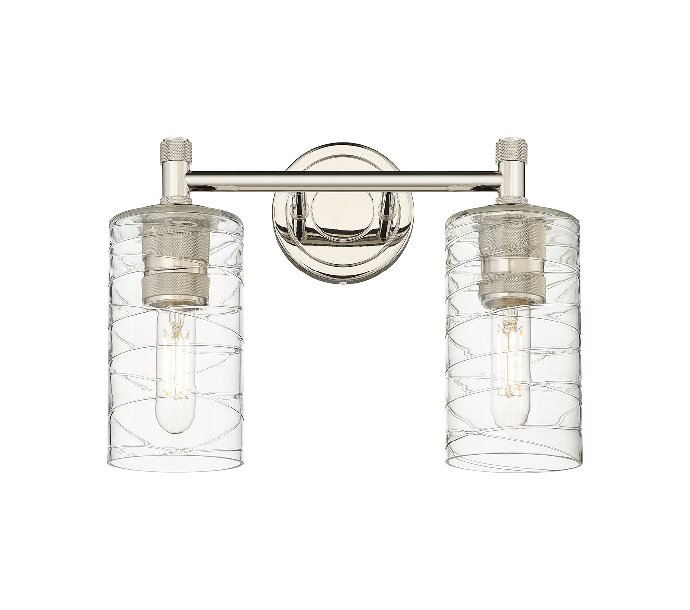 Downtown Urban Bath Vanity Light Brass Glass
